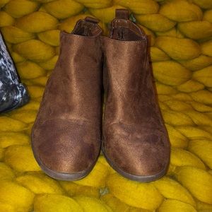 Suede booties